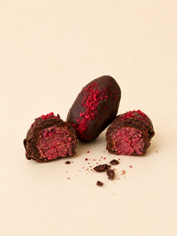 Raspberry Almond Stuffed Medjool Dates